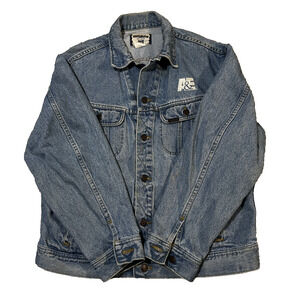 Vintage Lee Denim Jacket Men’s Medium Blue Jean Trucker 100% Cotton USA Made
